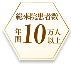 総来院者数年間10万人以上